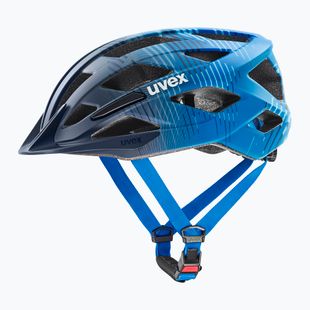 Casco da bici per bambini UVEX Air Wing 2 CC dusk/bubble blue matt