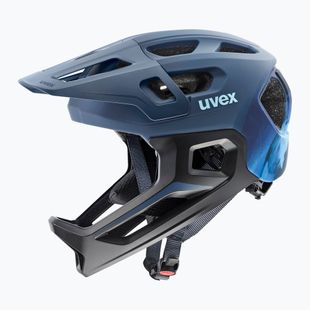Casco da bici per bambini UVEX React Fullface Jr dusk blue matt