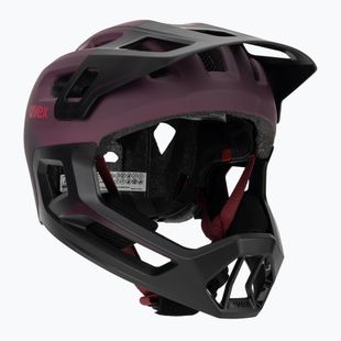 Casco da bici per bambini UVEX React Fullface Jr cranberry matt