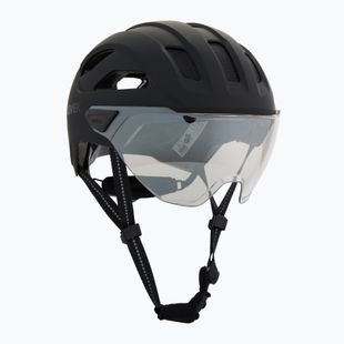 Casco da ciclismo UVEX Stride Visor black matt/lite mirror silver