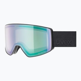 Maschera da sci UVEX Scenic P S0-S4 black matt/mirror green/pola