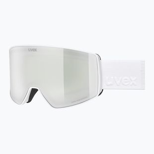 Maschera da sci UVEX Scenic FM S2 white matt/mirror silver