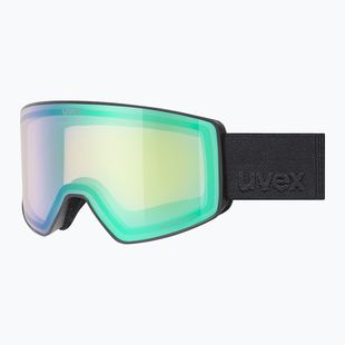 Maschera da sci UVEX Scenic FM S2 black matt/mirror green