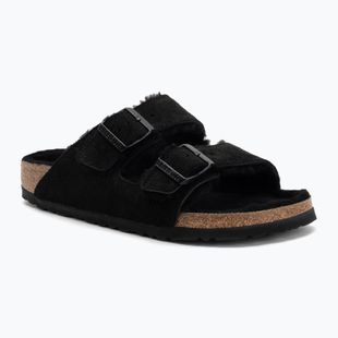 BIRKENSTOCK Arizona Shearling SL Infradito stretto nero