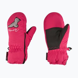 Guanti da sci per bambini ZIENER LE Zoo Minis rosa pop