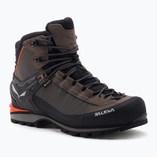 Scarponi da montagna da uomo Salewa Crow GTX wallnut/arancio fluo