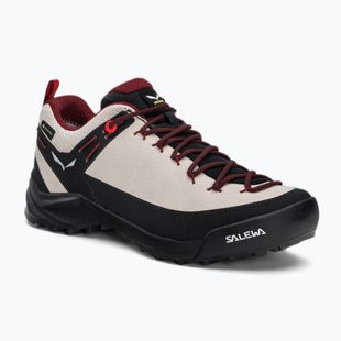 Salewa Wildfire Leather GTX, scarponi da trekking da donna, farina d'avena/nero