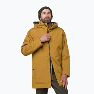 Giacca impermeabile da uomo Salewa Fanes 3L Ptx Hemp 2/1 Parka golden brown int.7020