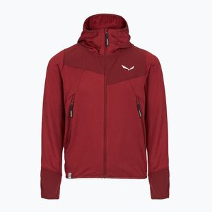 Felpa trekking da bambino Salewa Agner Melange PL FZ Hoody syrah
