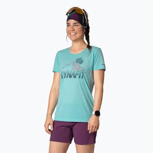 DYNAFIT Transalper Graphic SS - Maglietta da trekking da donna blu marino