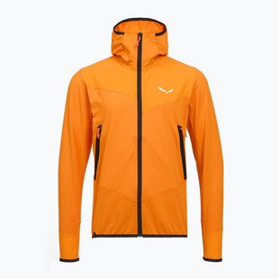 Felpa da trekking da uomo Salewa Agner Hybrid PL/DST FZ Hoody turmeric melange/0910