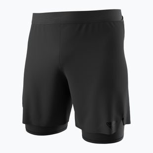 Pantaloncini da corsa DYNAFIT Alpine Pro 2IN1 da uomo, nero out
