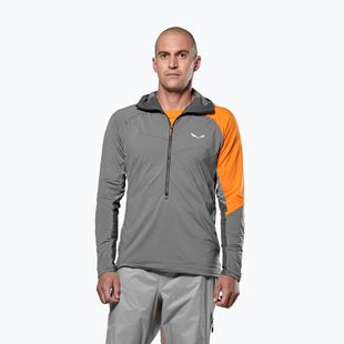 Felpa trekking da uomo Salewa NXT Hyb 1/2 Zip Tee tonalità tranquilla