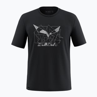 T-shirt Salewa Eagle Geometric black out da uomo