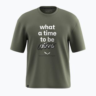 Maglietta Salewa Eagle Outside Loose verde sbiadita da uomo