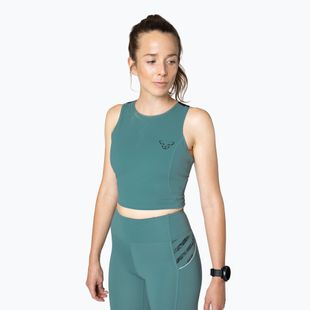 DYNAFIT Maglietta da corsa donna Trail Crop Top atlantic