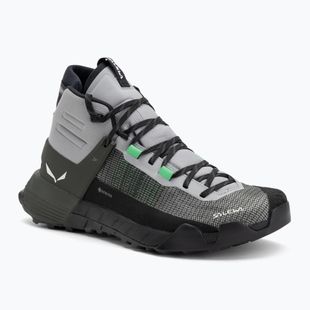 Scarpa da avvicinamento Salewa Wildfire Nxt Mid GTX da uomo in lega / oliva scuro