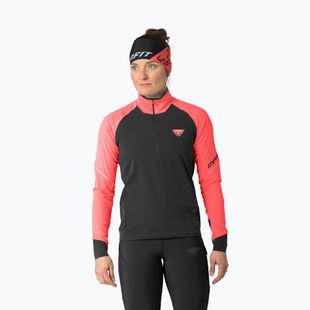 Felpa da running da donna DYNAFIT Alpine 1/2 Zip Tee ultra coral/0910