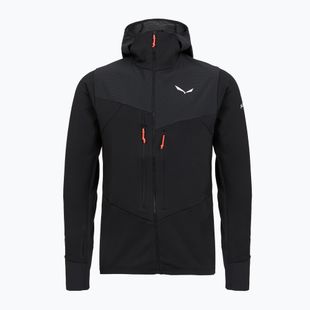 Felpa da trekking uomo Salewa Agner PL Hooded black out