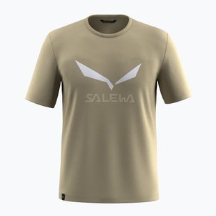 T-shirt uomo Salewa Solidlogo Dry quicksand