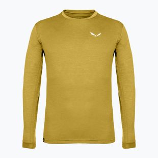 Maglia a maniche lunghe da uomo Salewa Puez Melange Dry olive oil melange