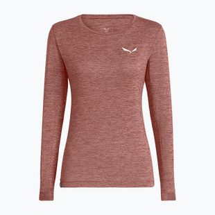 Longsleeve da trekking da donna Salewa Puez Melange Dry desert pink melange