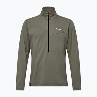 Felpa da trekking uomo Salewa Puez Cammio Polarlite Half Zip Faded Green