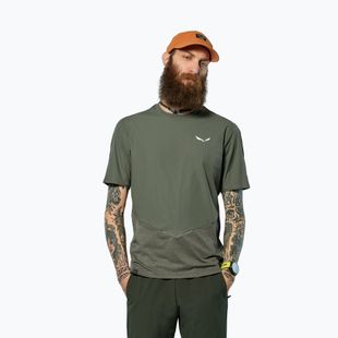 T-shirt uomo Salewa Pedroc Dry Wind faded green