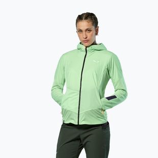 Giacca a vento da donna Salewa Pedroc Polarlite Wind Hood pastel green