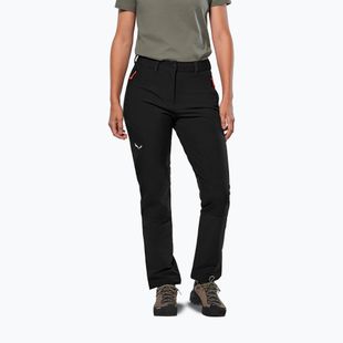 Pantaloni softshell da donna Salewa Puez Dolomia 2 black out