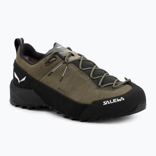 Scarpe da avvicinamento uomo Salewa Wildfire Leather 2 GTX faded green/black