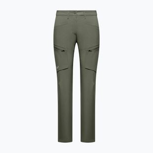 Pantaloni softshell da donna Salewa Puez DST Cargo faded green