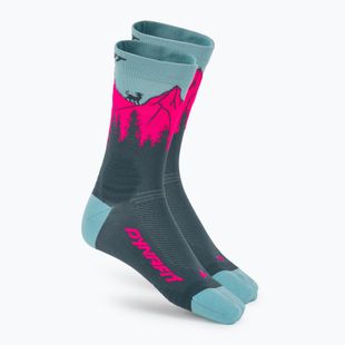 Calzini DYNAFIT Traverse Crew cinder pink glo/6070