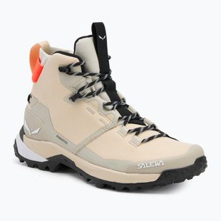 Stivali da trekking Salewa da donna Puez 2 Mid Ptx farina d'avena/ farina d'avena