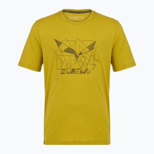 T-shirt da uomo Salewa Eagle Geometric olive oil