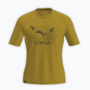 T-shirt da uomo Salewa Eagle Geometric olive oil