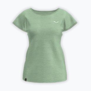 Maglia da trekking da donna Salewa Puez Melange Dry pastel green melange