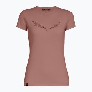 Maglietta da donna Salewa Solid Dry desert pink