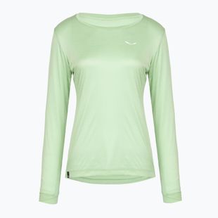 Longsleeve da trekking da donna Salewa Puez Melange Dry pastel green melange