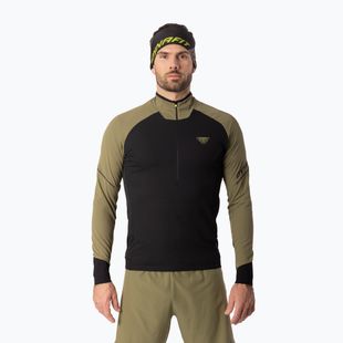 Felpa da corsa uomo Dynafit Alpine LS 1/2 Zip Tee military green/0910