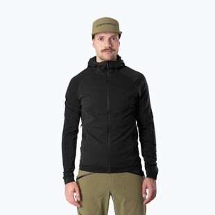 Felpa da sci alpinismo uomo DYNAFIT Radical Polartec con cappuccio black out