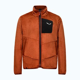 Felpa da trekking uomo Salewa Puez Warm Full Zip bombay brown