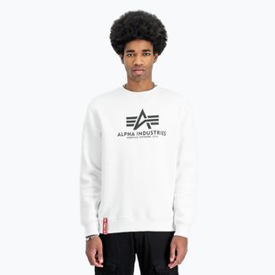 Felpa Alpha Industries Basic bianca da uomo