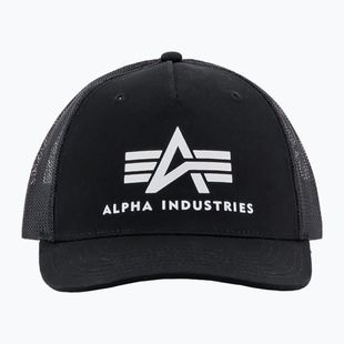 Alpha Industries Basic Trucker, cappellino da baseball da uomo, nero