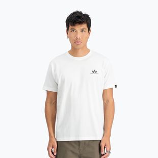 Alpha Industries Basic Small Logo T-shirt bianca da uomo