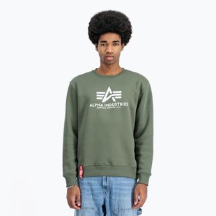 Alpha Industries felpa Basic oliva scuro da uomo