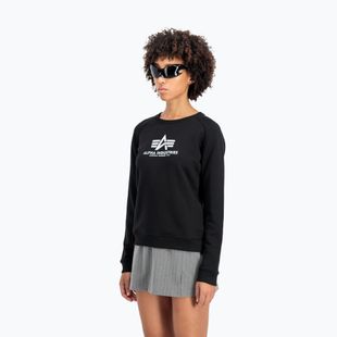 Felpa Alpha Industries da donna New Basic nero