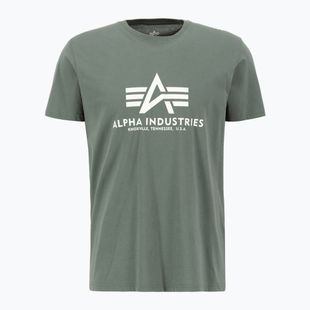 Maglietta Alpha Industries Basic verde vintage da uomo