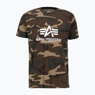 Maglietta Alpha Industries Basic Camo Uomo wdl camo 65