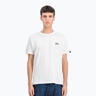 Maglietta Alpha Industries da uomo Backprint bianco